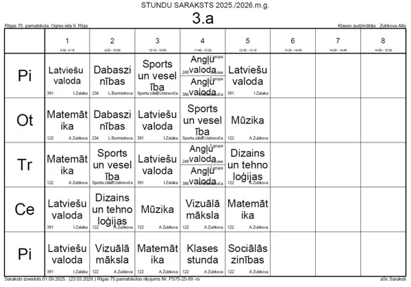 3.a klase