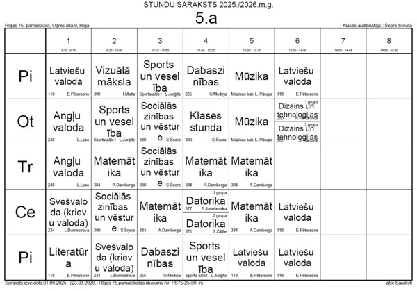 5.a klase